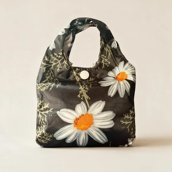 Black_Black_Fabric_Floral_Print_Tote_Bag_For_Women