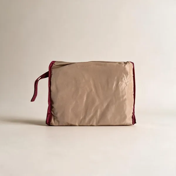 Beige_Plain_Zipper_Pouch_For_Women