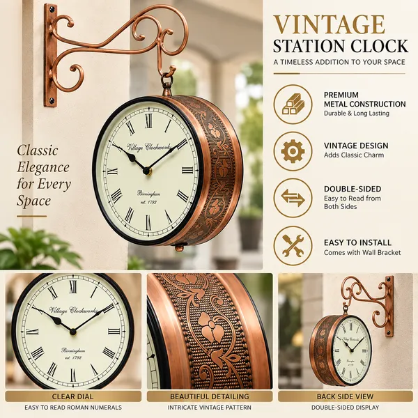 Brown_Metal_Wall_Clock_For_Home,_Office