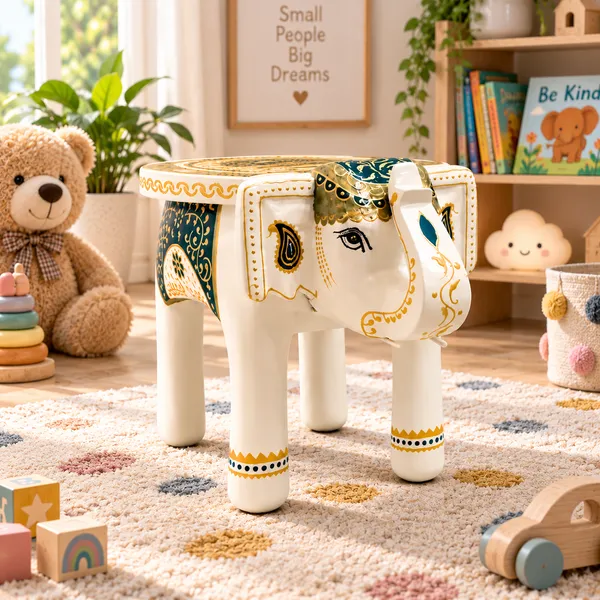 Hand-Painted_Elephant_Kids_Stool