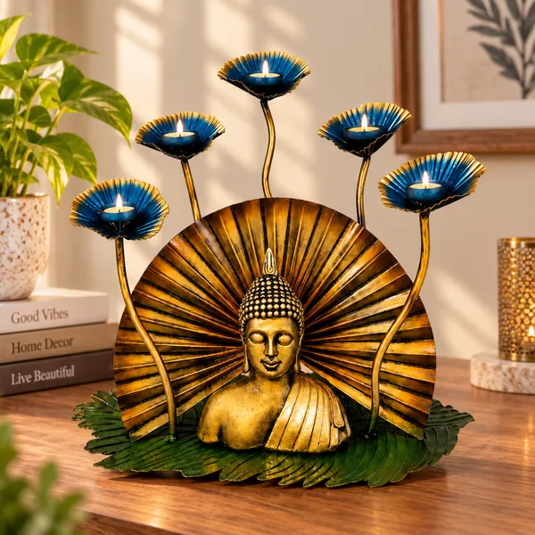 Gold_Metal_Candle_Holder_For_Home_Decor,_Pooja