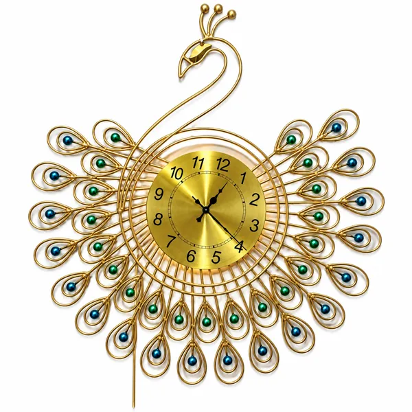 Gold_Metal_Wall_Clock_For_Home,_Office