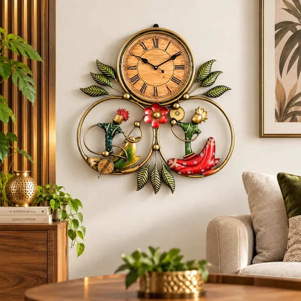 Multicolor_Metal_Wall_Clock_For_Home,_Office