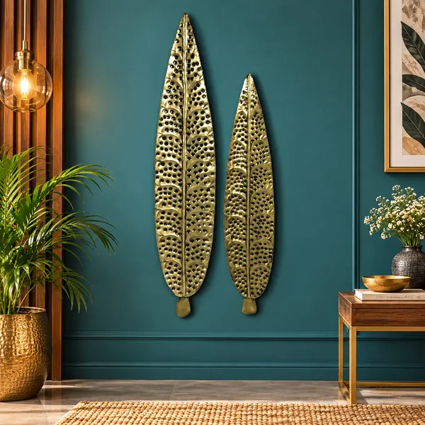 Metal_Contemporary_Textured_Leaf_Wall_Decor