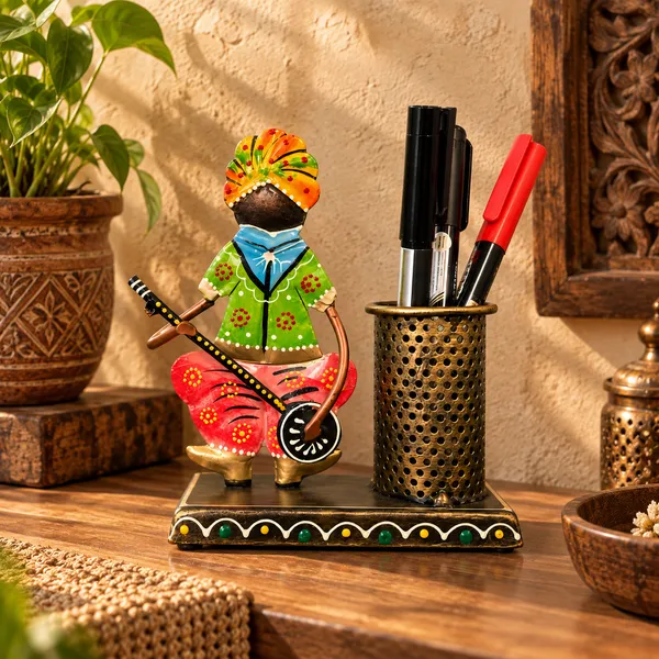 Multicolor_Metal_Pen_Stand_For_Office,_Study_Table