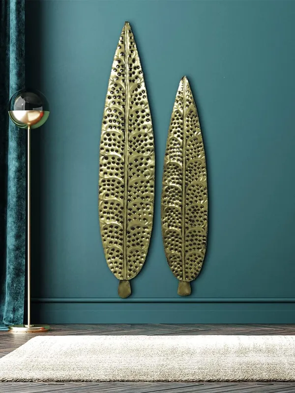 Metal_Contemporary_Textured_Leaf_Wall_Decor