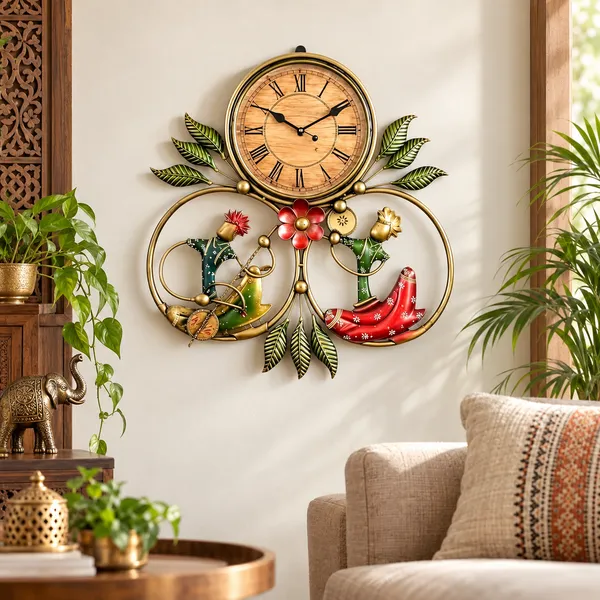 Multicolor_Metal_Wall_Clock_For_Home,_Office