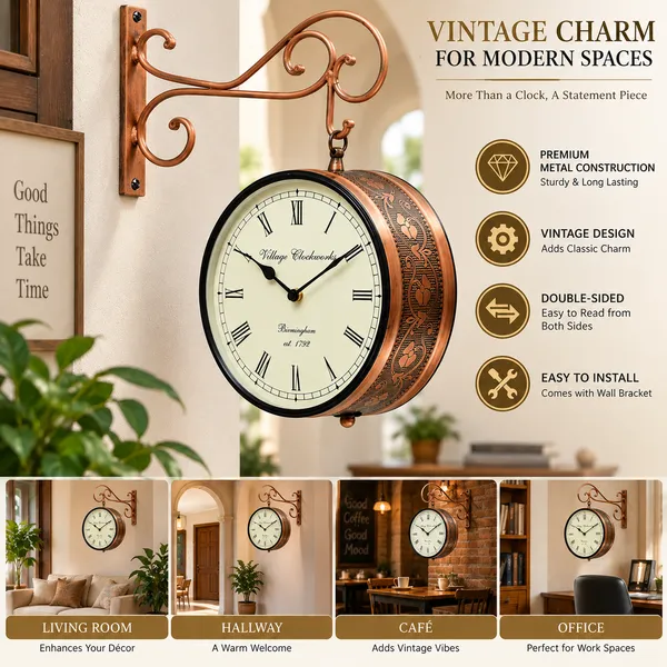 Brown_Metal_Wall_Clock_For_Home,_Office