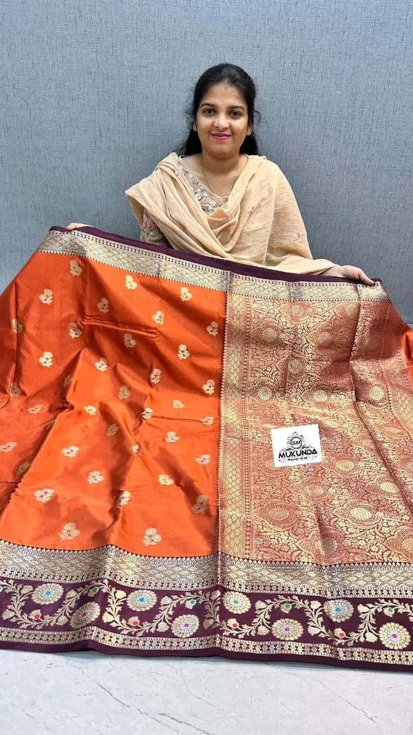 Orange_Semi_Katan_Soft_Silk_Saree_Daily_Wear_For_Women
