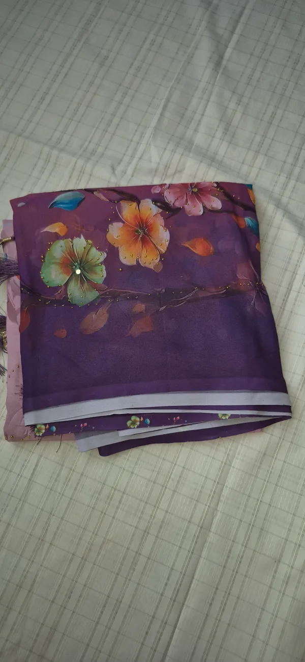 Purple_Crepe__Saree_Daily_Wear_For_Women