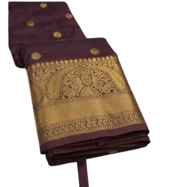 Maroon_Semi_Katan_Soft_Silk_Saree_Daily_Wear_For_Women