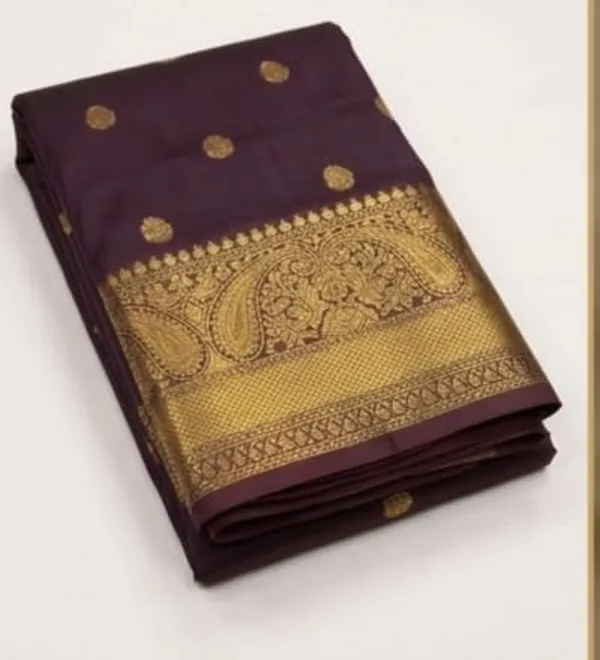 Maroon_Semi_Katan_Soft_Silk_Saree_Daily_Wear_For_Women