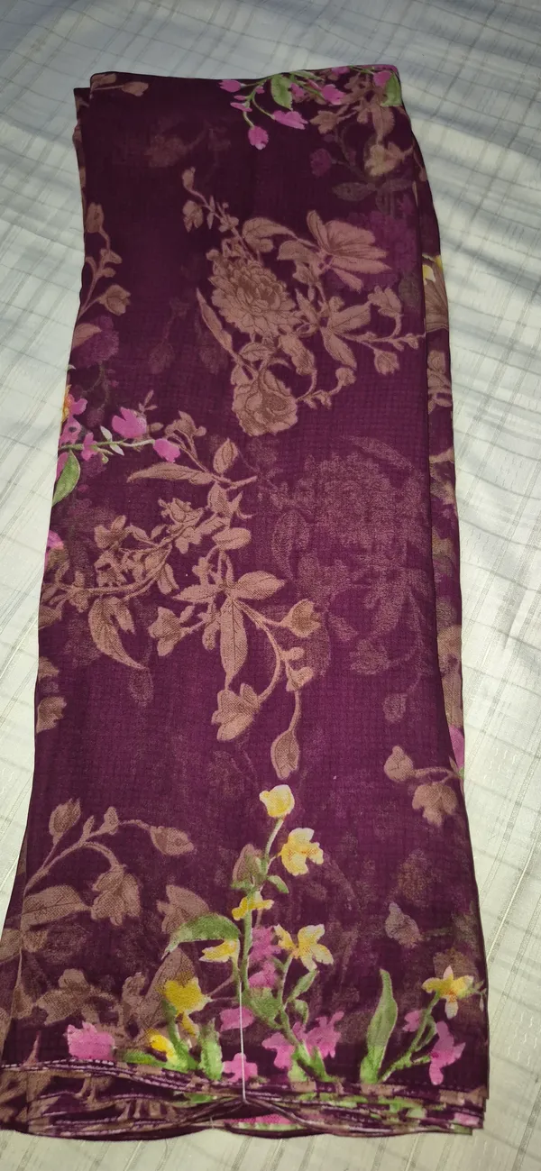 Maroon_Georgette_Saree_Daily_Wear_For_Women