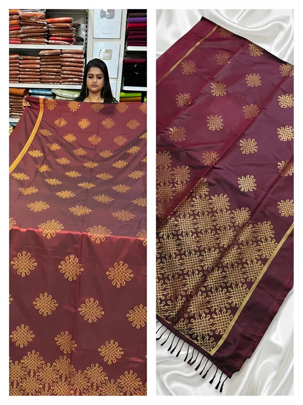 Coffee_Maroon_And_Gold_Semi_Chennai_Soft_Silk_Saree_Daily_Wear_For_Women