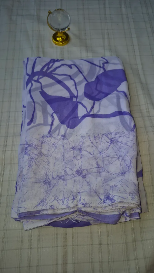Lavender_Georgette_Saree_Daily_Wear_For_Women