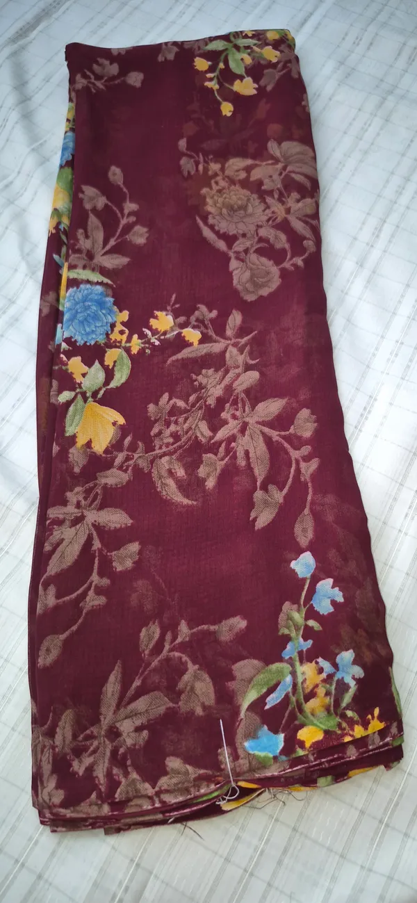 Maroon_Georgette_Saree_Daily_Wear_For_Women