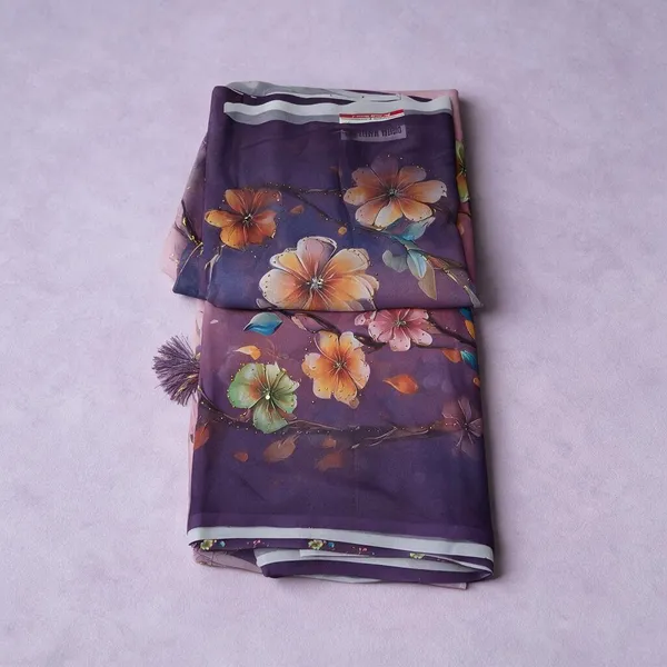 Purple_Crepe__Saree_Daily_Wear_For_Women