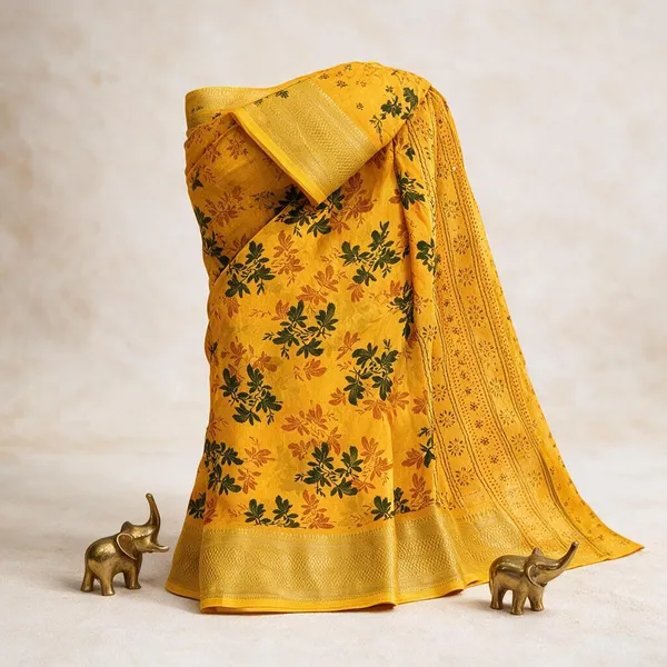 Multicolor_Marshmallow_Fabric_Saree_Daily_Wear_For_Women