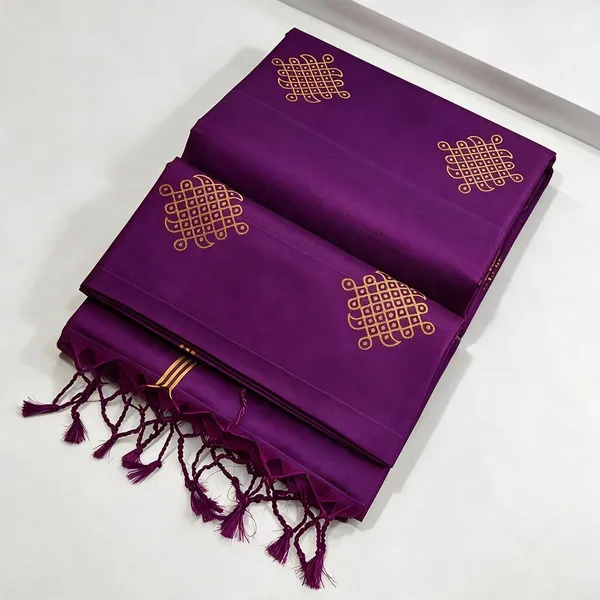 Deep_Purple_And_Gold_Semi_Chennai_Soft_Silk_Saree_Daily_Wear_For_Women