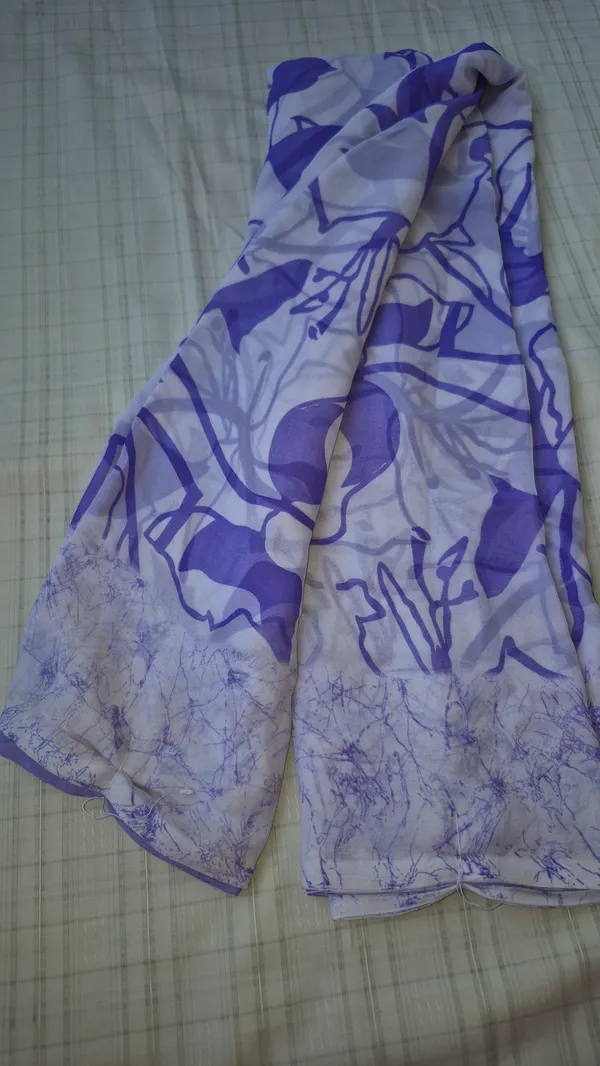 Lavender_Georgette_Saree_Daily_Wear_For_Women