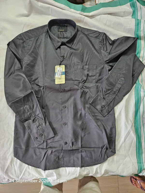 Grey_Satin_Plain_Shirt_For_Men