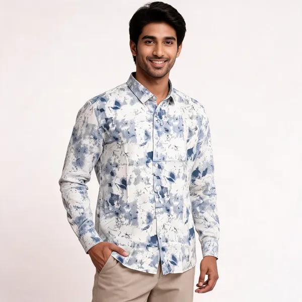 Ivory_Blue_Cotton_Printed_Shirt_For_Men