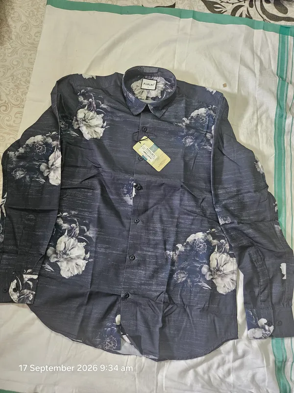 Navy_Blue_Floral_Viscose_Printed_Shirt_For_Men