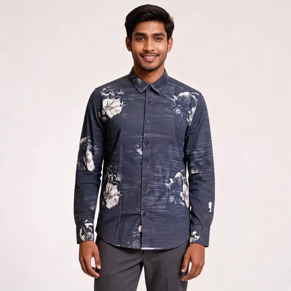 Navy_Blue_Floral_Viscose_Printed_Shirt_For_Men