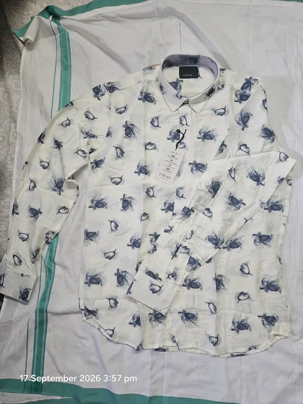 Ivory_Blue_Cotton_Botanical_Printed_Shirt_For_Men