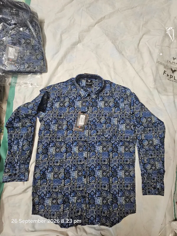 Blue_Floral_Satin_Printed_Shirt_For_Men