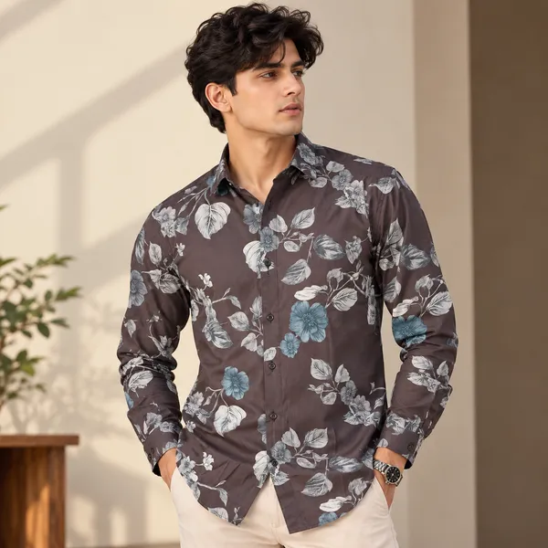 Deep_Plum_Floral_Viscose_Printed_Shirt_For_Men