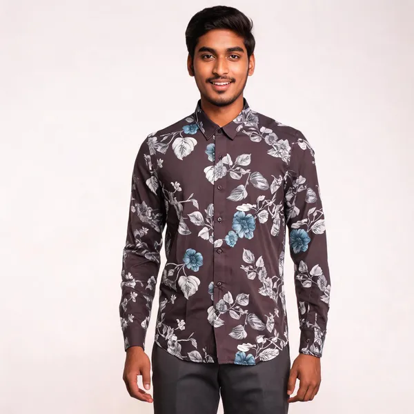 Deep_Plum_Floral_Viscose_Printed_Shirt_For_Men