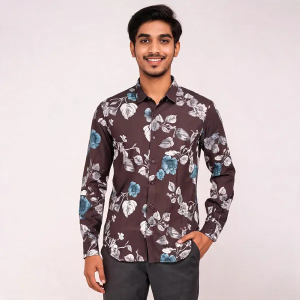 Deep_Plum_Floral_Viscose_Printed_Shirt_For_Men