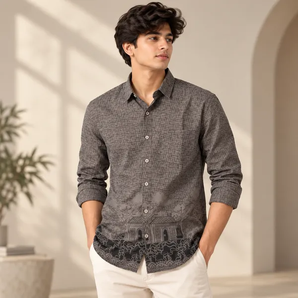 Grey_Cotton_Printed_Shirt_For_Men