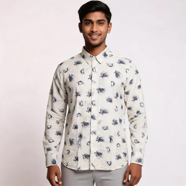 Ivory_Blue_Cotton_Botanical_Printed_Shirt_For_Men