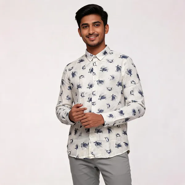 Ivory_Blue_Cotton_Botanical_Printed_Shirt_For_Men