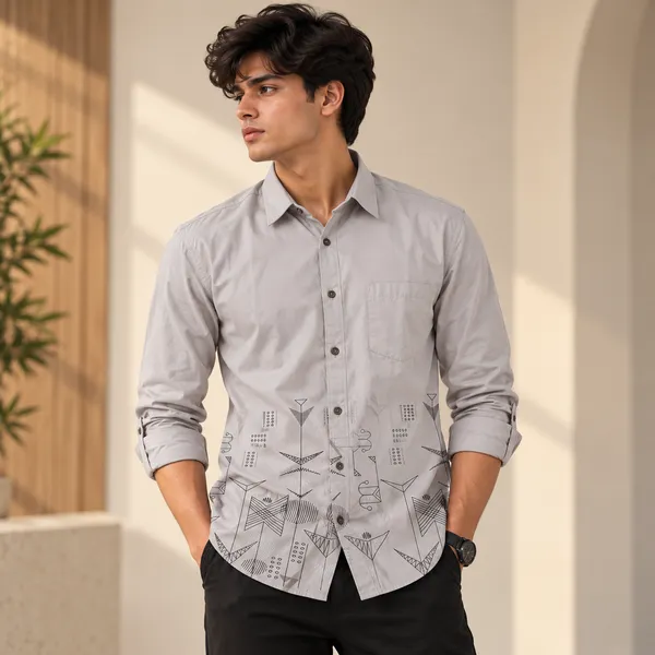 Grey_Print_Cotton_Printed_Shirt_For_Men