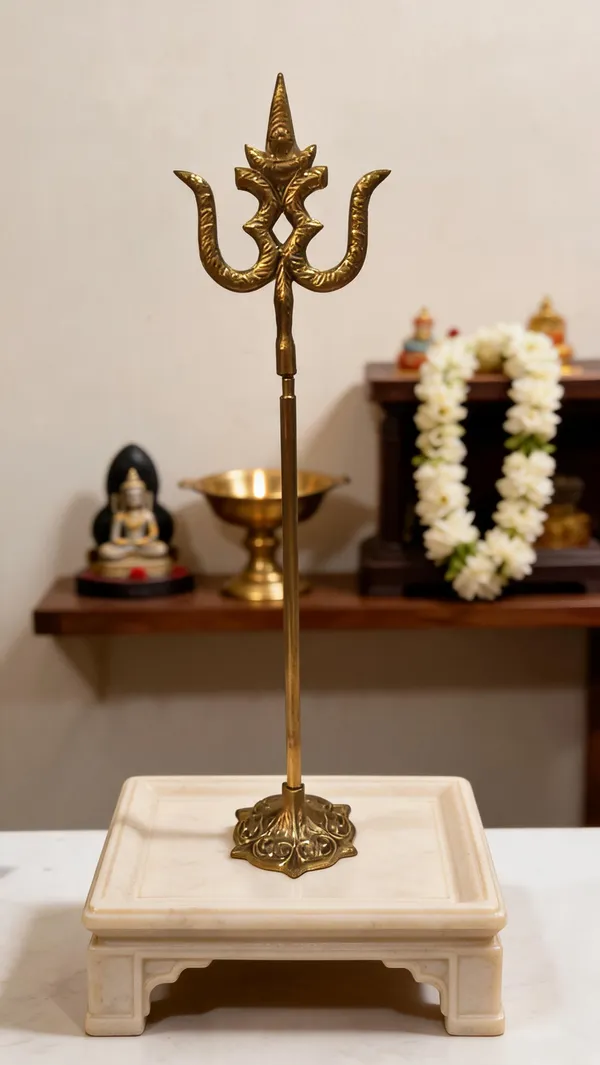 Gold_Tone_Standing_Trishul_Religious_Decor