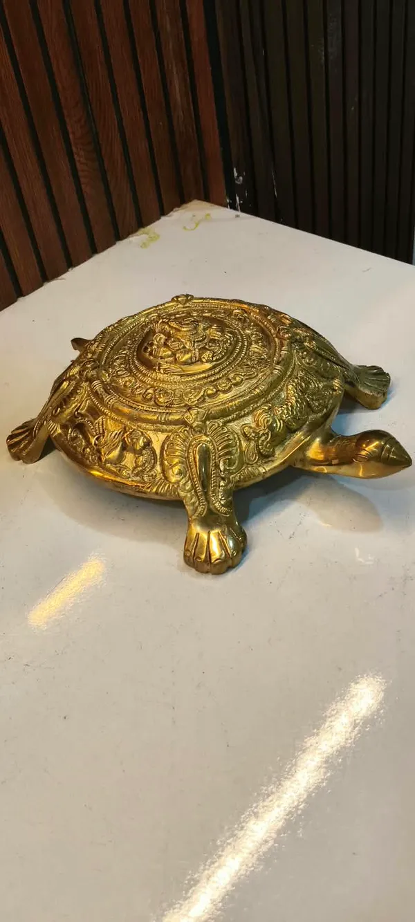 Gold_Finish_Ornate_Turtle_Decorative_Showpiece