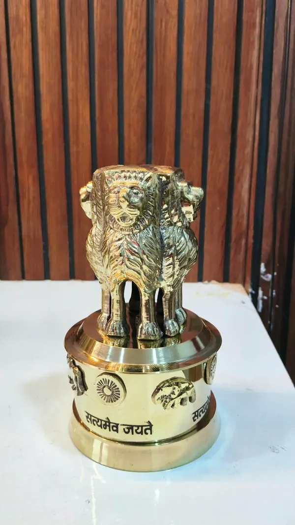 Metallic_Ashoka_Lion_Capital_Decorative_Showpiece