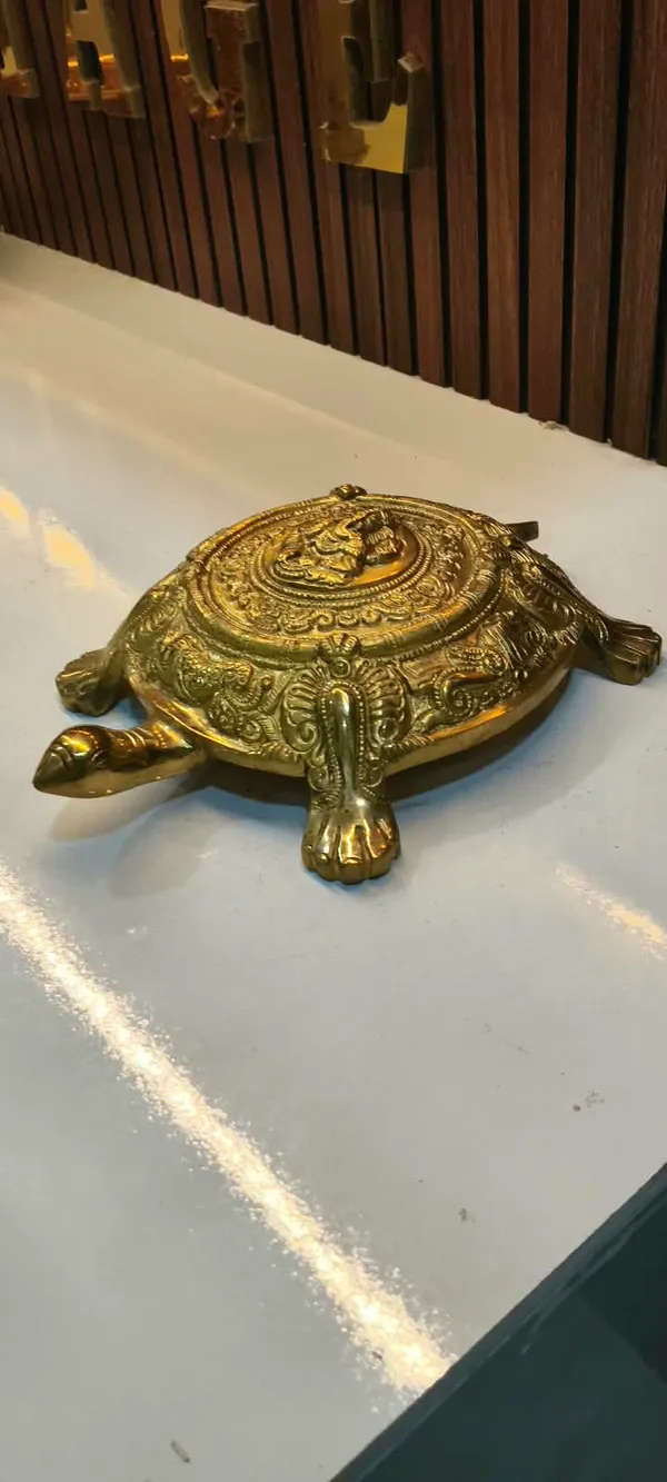 Gold_Finish_Ornate_Turtle_Decorative_Showpiece