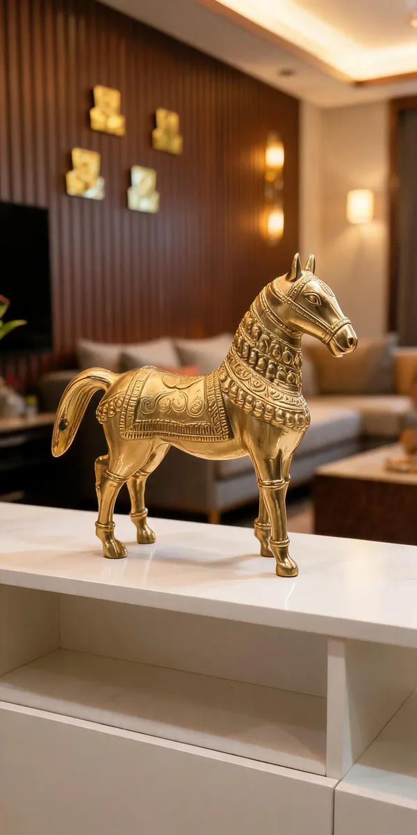 Gold_Finish_Decorative_Horse_Figurine