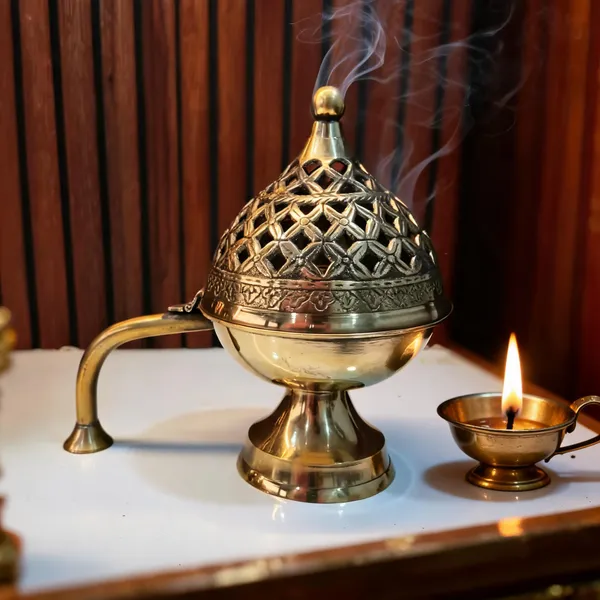 Golden_Finish_Ornate_Perforated_Incense_Burner