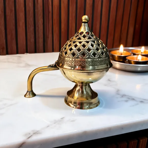 Golden_Finish_Ornate_Perforated_Incense_Burner