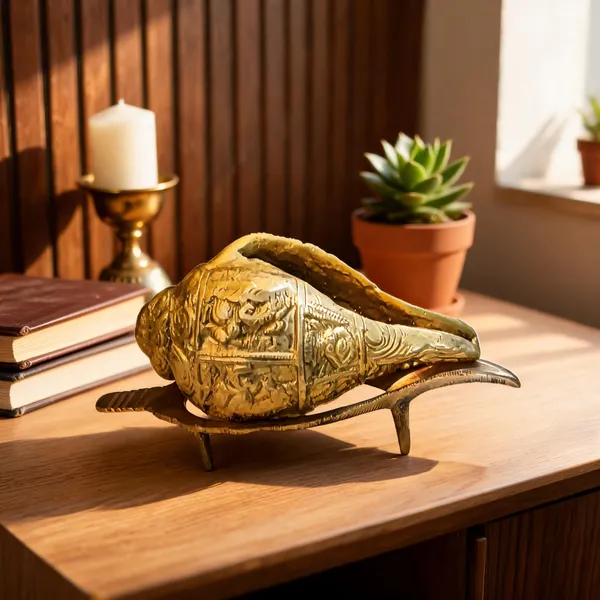 Metal_Ornate_Conch_Shell_Decorative_Showpiece