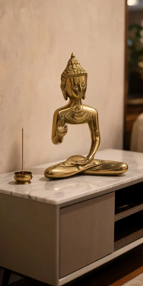 Gold_Tone_Meditating_Buddha_Statue