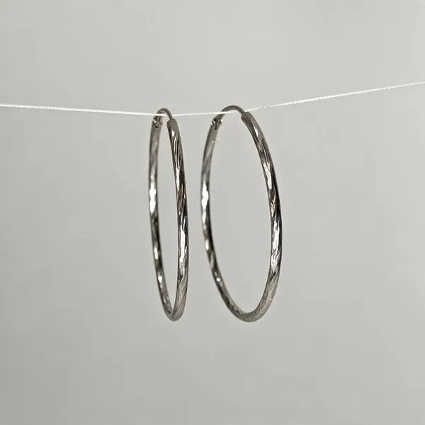 925_Silver_Hoop_Earrings_For_Women