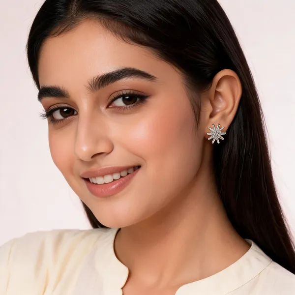 925_Silver_Stud_Earrings_For_Women