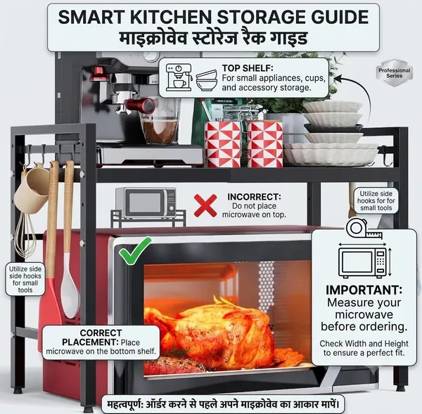 Metal_Modern_Kitchen_Microwave_Rack