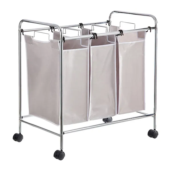 Metal_Three_Section_Rolling_Laundry_Sorter